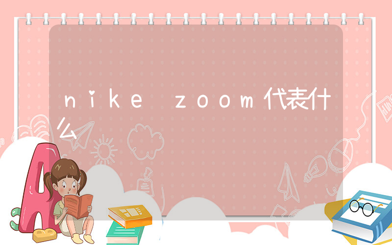 nike zoom代表什么插图